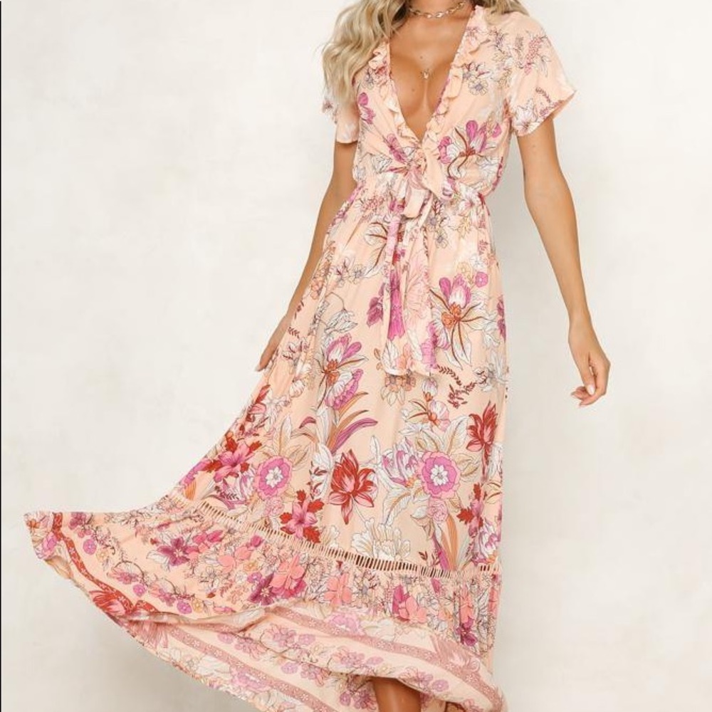 Floral print maxi dress from Hello Molly